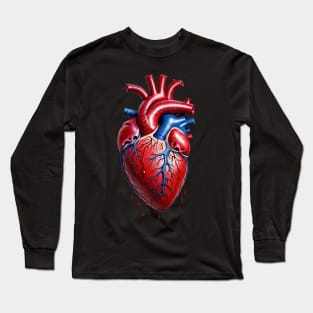 Human Heart Bleeding Long Sleeve T-Shirt